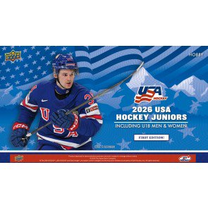 2026 Upper Deck Team USA Juniors Hockey Hobby 12 Box Case