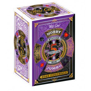 2026 Wild Card Five Card Draw Stacked Deck Football Hobby Jumbo 20 Box Case