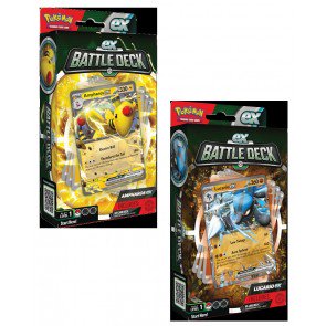 Pokemon EX Battle Deck: Ampharos EX & Lucario EX Deck Box