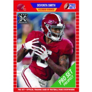 2021 Pro Set PS3 Devonta Smith Rookie Card - Variation