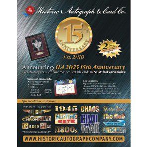 2025 Historic Autographs 15th Anniversary Edition Box