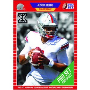 2021 Pro Set PS2 Justin Fields Rookie Card - Variation
