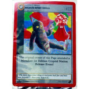 MetaZoo Cryptid Nation 1st Edition Release Event Medal Card Pack
