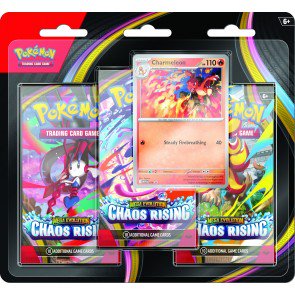 Pokemon Mega Evolution Chaos Rising 3-Pack Blister 24 Pack Box