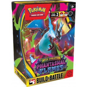 Pokemon Mega Evolution Phantasmal Flames Build & Battle 6 Display Case