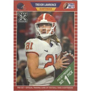 2021 Pro Set Trevor Lawrence Rookie Card (Reverse Negative)