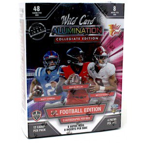 2021 Wild Card Alumination NIL Football Hobby Box