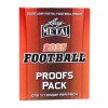 2025 Leaf Metal Football Pre-Production Proof Pack - 10 Pack Lot