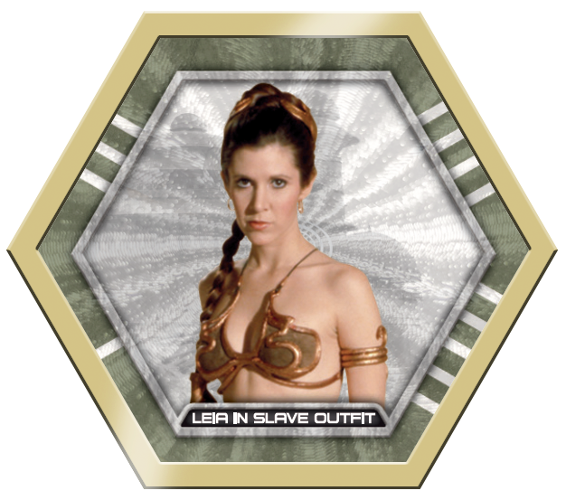 4-Topps Star Wars GalacticConnexionsLeiaGold14kfivemade