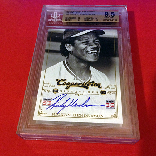 Buzz-Grading-Diary-Rickey-Henderson-Cooperstown-Autograph