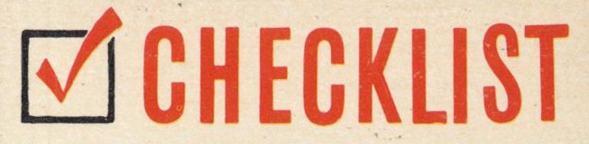 Checklist