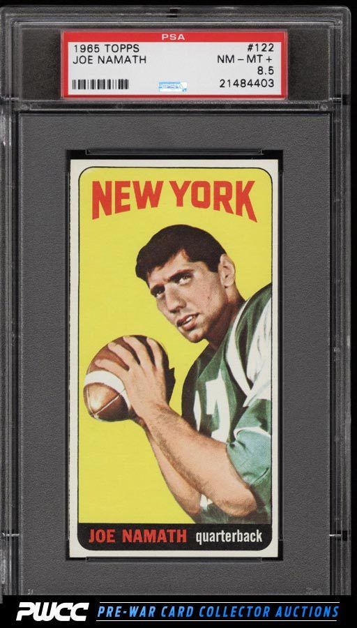 1965-Topps-Joe-Namath-PSA-8.5-auction