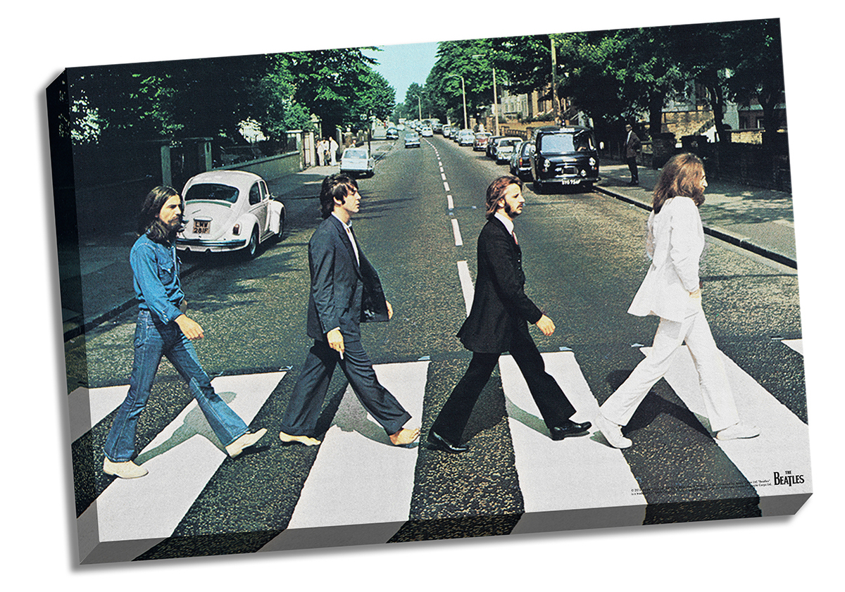 The-Beatles-Abbey-Road-24x36-Stretched-Canvas