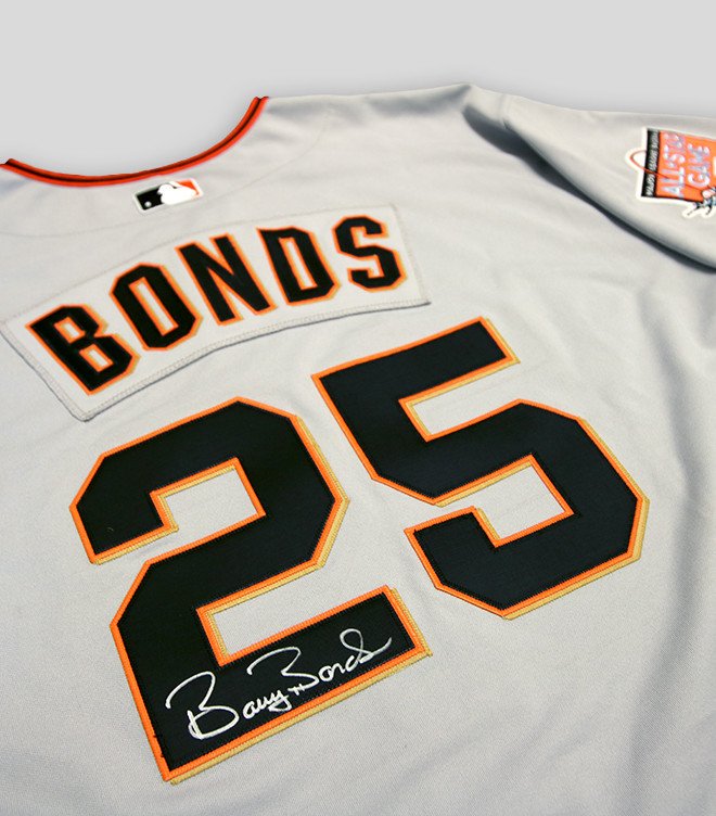 barry bonds signed jersey
