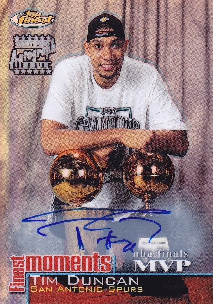 autograph tim duncan signature