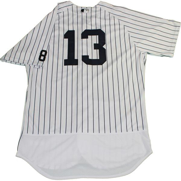 New York Yankees Alex Rodriguez Majestic Pinstripe Baseball Jersey