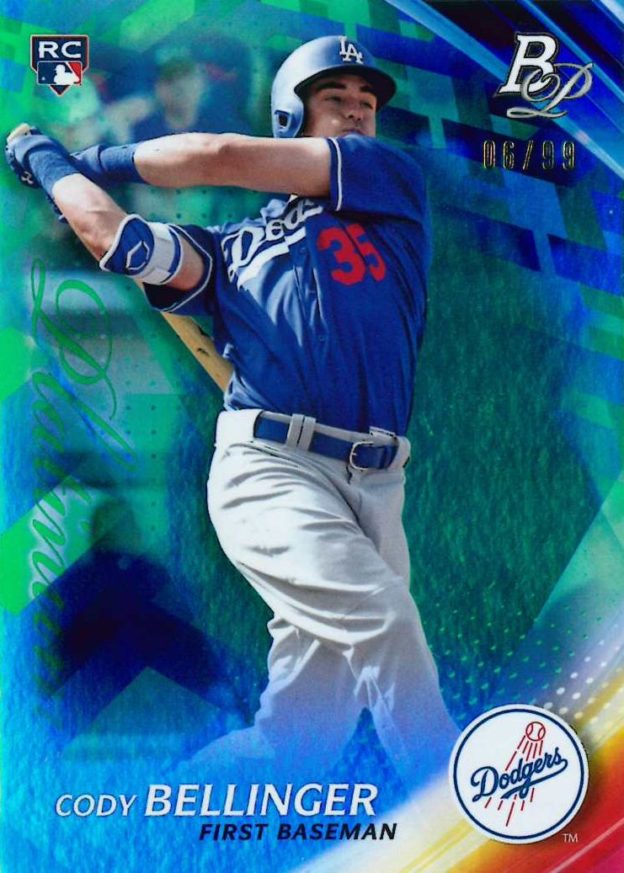 Cody Bellinger's first inpack Rookie Card arrives in Bowman Platinum