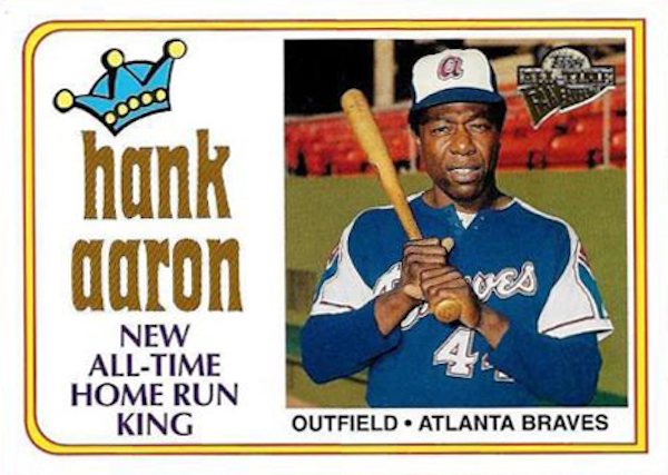 hank aaron baseball card