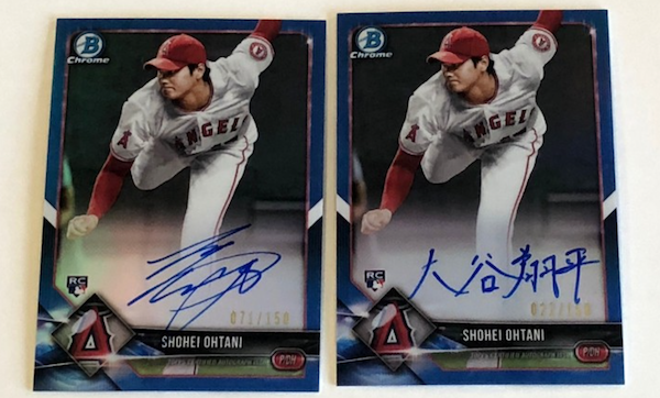 Shohei Ohtani's first Topps autos arrive in 2018 Topps Heritage 