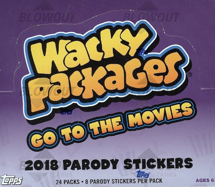 2018 TOPPS WACKY PACKAGES GO TO THE MOVIES BLASTER BOX 