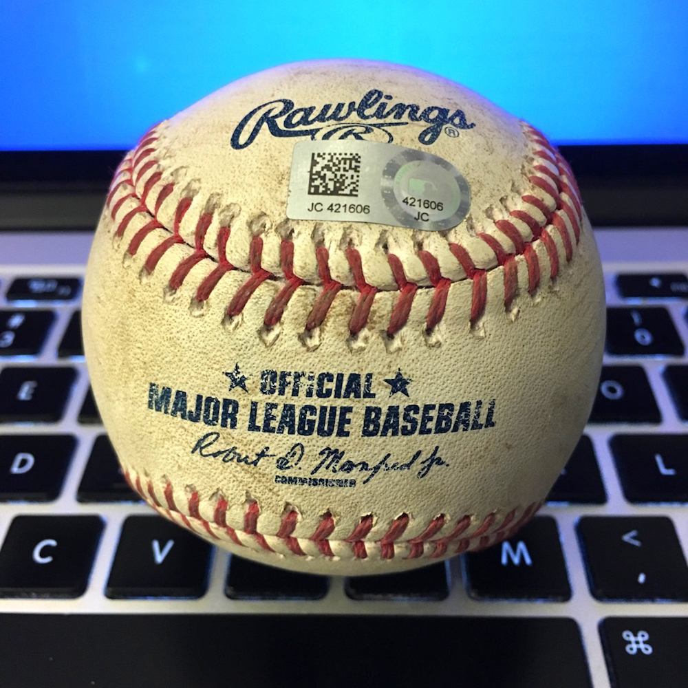Sometimes a blind buy of a game-used baseball can be cool  as long as  there's some MLB Authentication data involved / Blowout Buzz