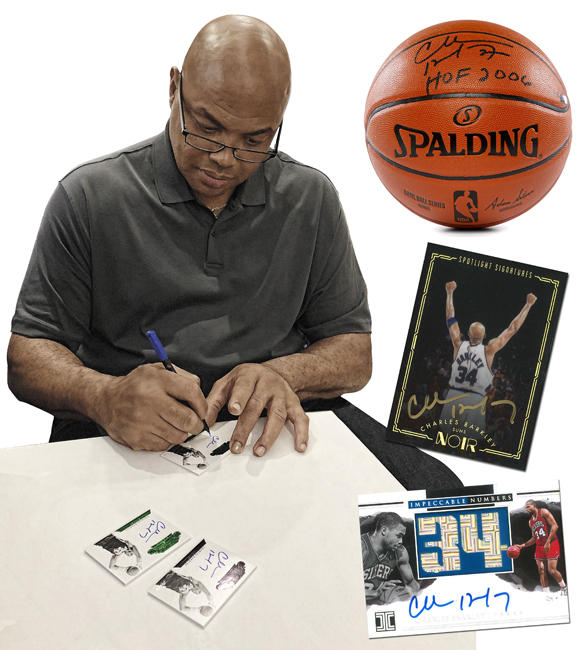 2020-21 Panini Impeccable Charles Barkley Jersey Number Auto /34