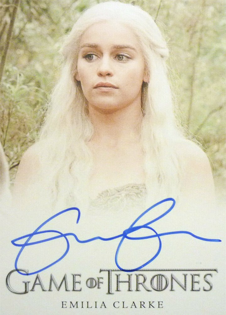 Past Game of Thrones card sets include plenty of notable autographs ...