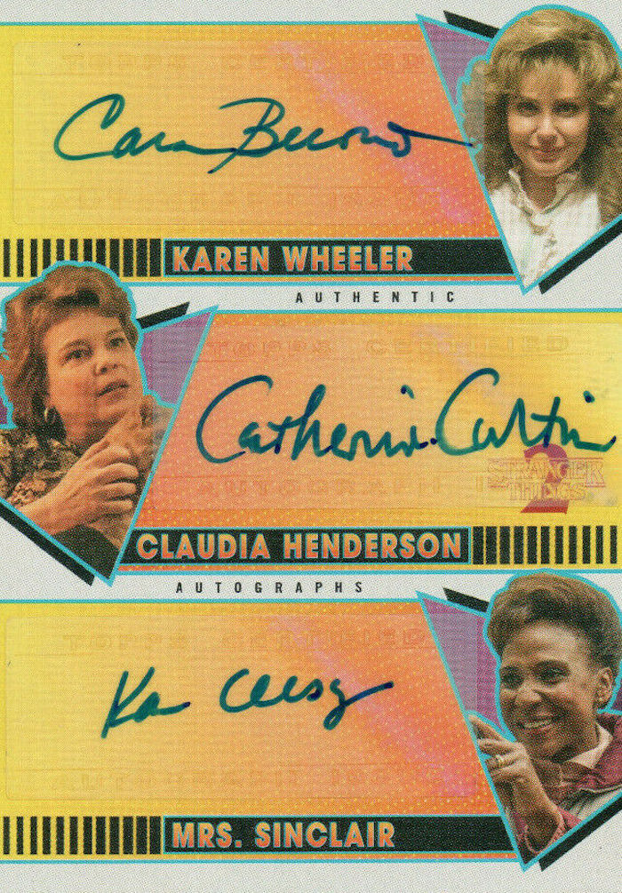 Cara Buono ‘Karen Wheeler’ Autograph Card 2018 Stranger Things Season 1