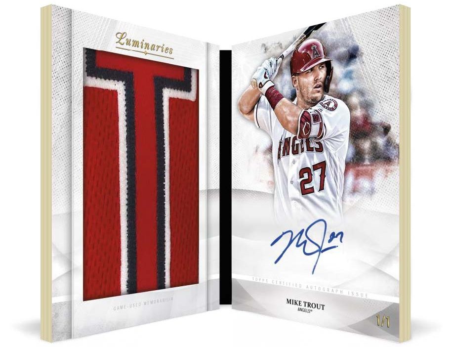 Mike Trout Autographed 2017 Topps Inception Jersey Card