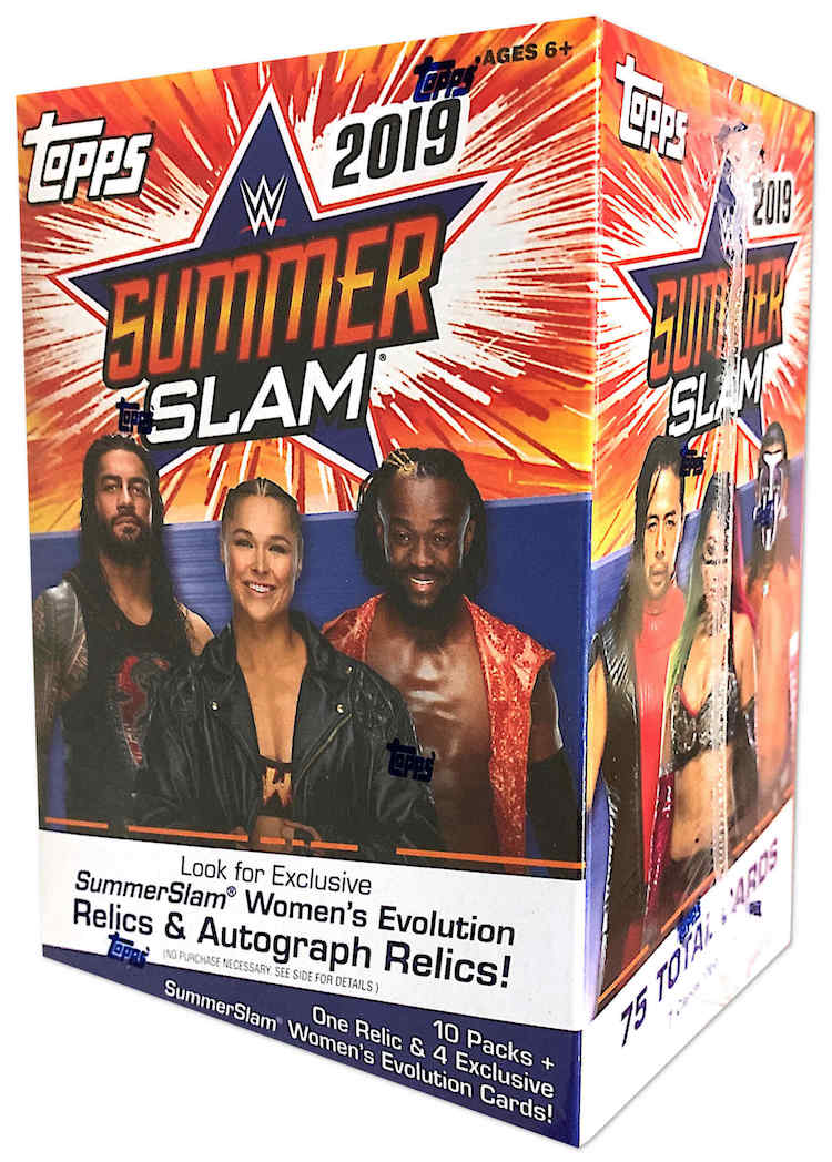 Topps 2019 WWE SummerSlam Wrestling Retail Blaster Box Topps 2019 WWE SummerSlam Wrestling Retail Blaster Box