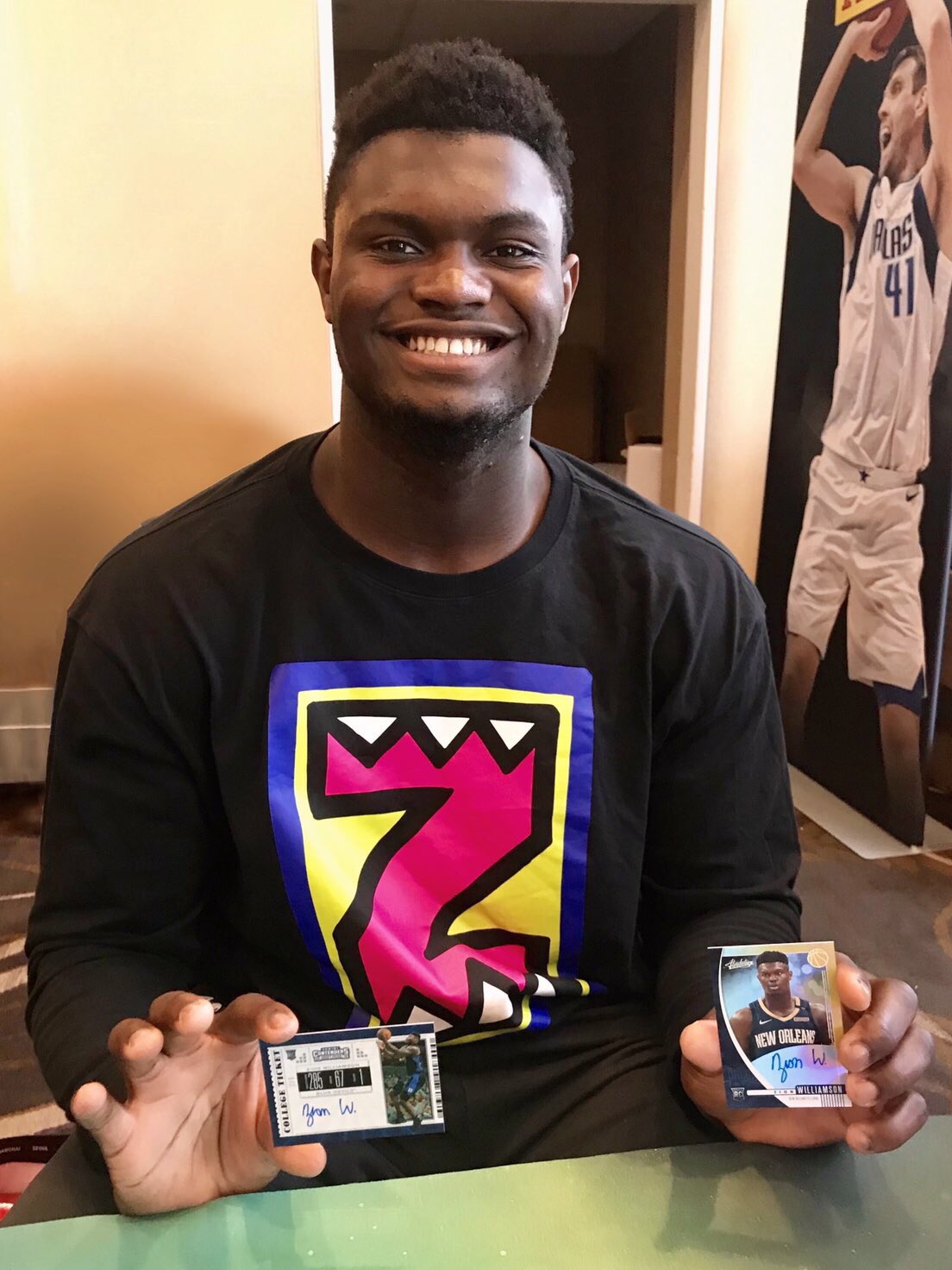 zion williamson signed jersey