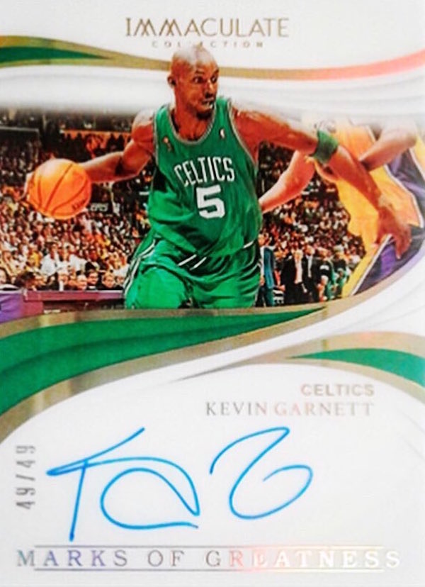 Kevin store garnett autograph