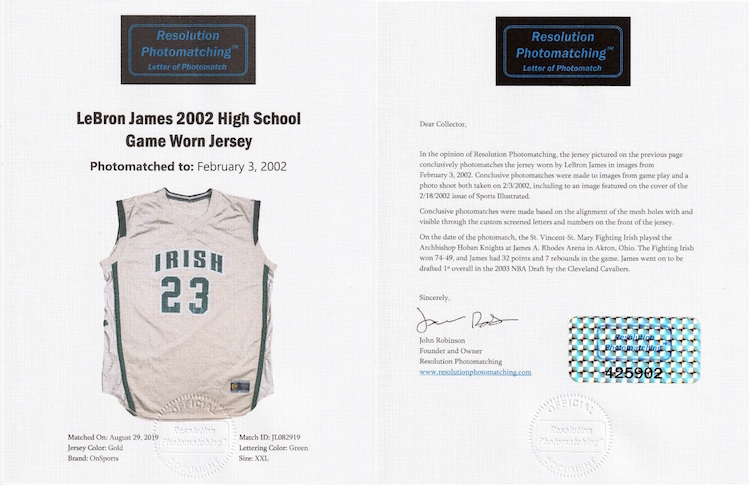 Lebron James High School Basketball Jersey Irish Custom 