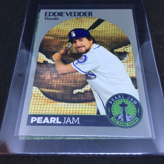 vedder baseball card