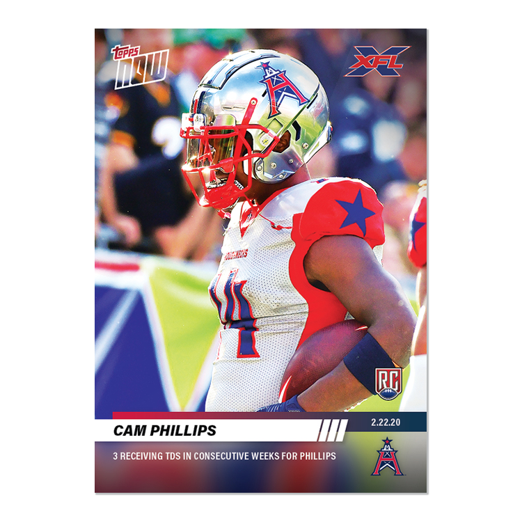 XFL return means new Topps Now football cards / Blowout Buzz