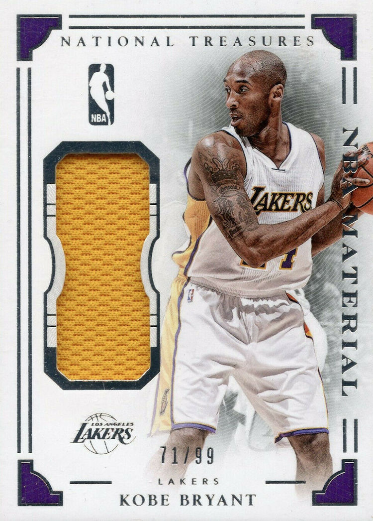 Kobe Bryant 2010-11 Prestige #15 Hardcourt Heroes Basketball Card Jersey  Swatch