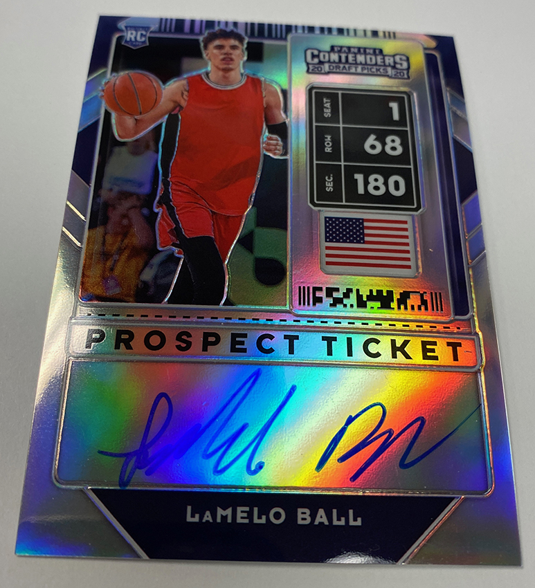 Lamelo Ball / Anthony Edwards 2020-21 CONTENDERS DUAL JERSEY ROOKIE RC  TICKET!