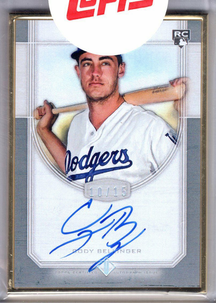 Cody Bellinger 2017 Topps Transcendent Baseball Autograph Rookie Card RC  1/15