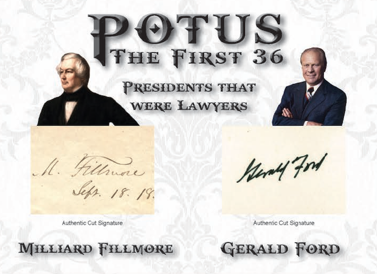 The First 36 Hobby Box 2020 Historic Autographs POTUS 