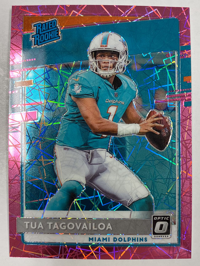 2021 Optic Threads SP TUA TAGOVAILOA JERSEY PATCH - Miami Dolphins