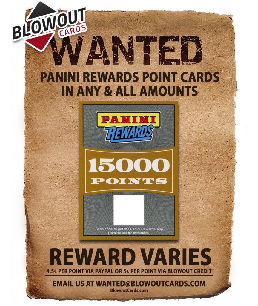 Blowout Cards wants your Panini Rewards points / Blowout Buzz