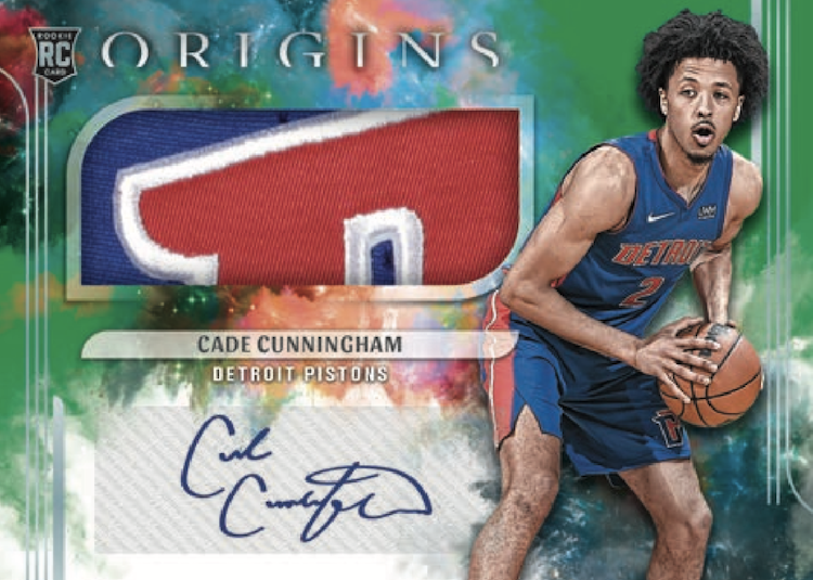 2021-22 Panini One and One Cade Cunningham Rookie Jersey Autograph