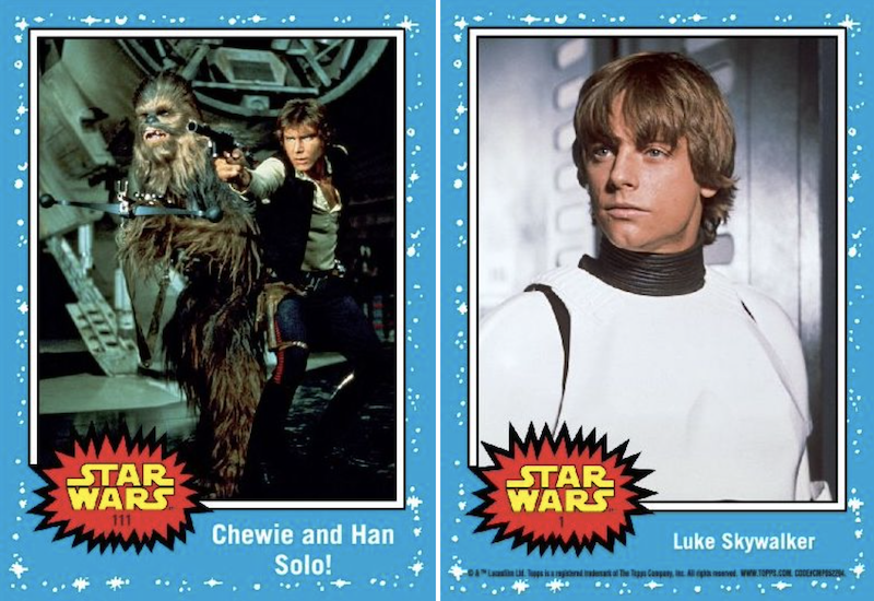 Topps Star Wars Card Trader Simply Star Wars PRINCESS LEAI Yoda Chewbacca 3 Card 