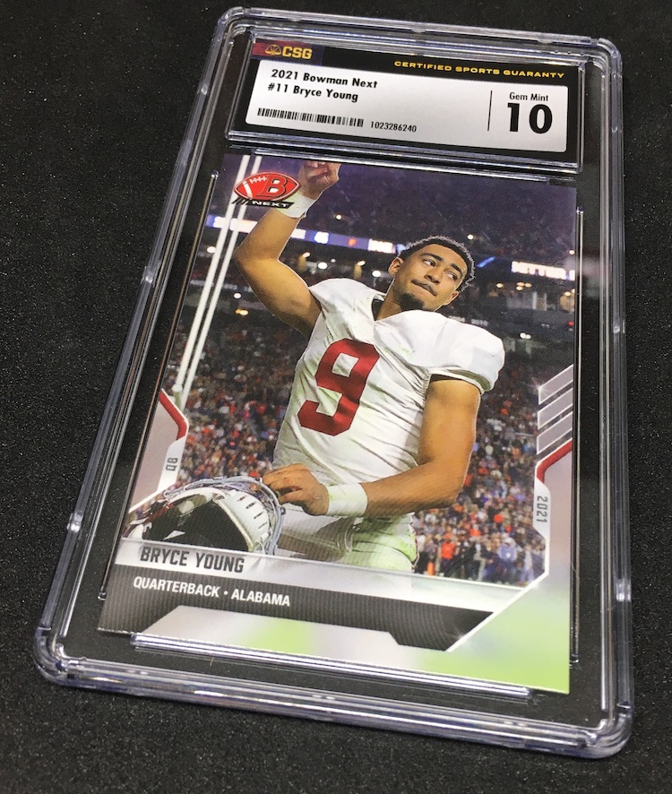 “Mint” Bryce Young 2021 Leaf PRO Set “Gold Parallel Rookie Card #01 Heisman! 
