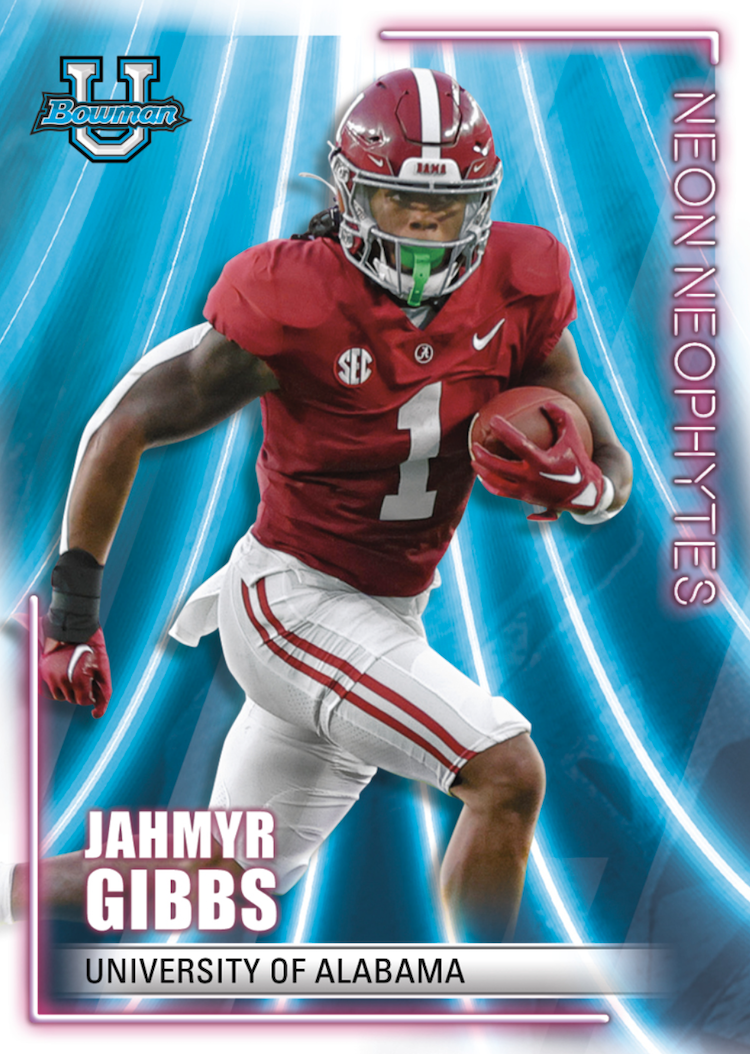 First Buzz 2022 Bowman University Best football cards / Blowout Buzz