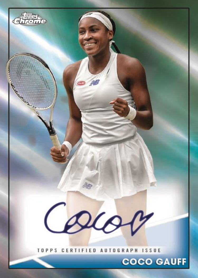 First Buzz 2021 Topps Chrome tennis cards / Blowout Buzz
