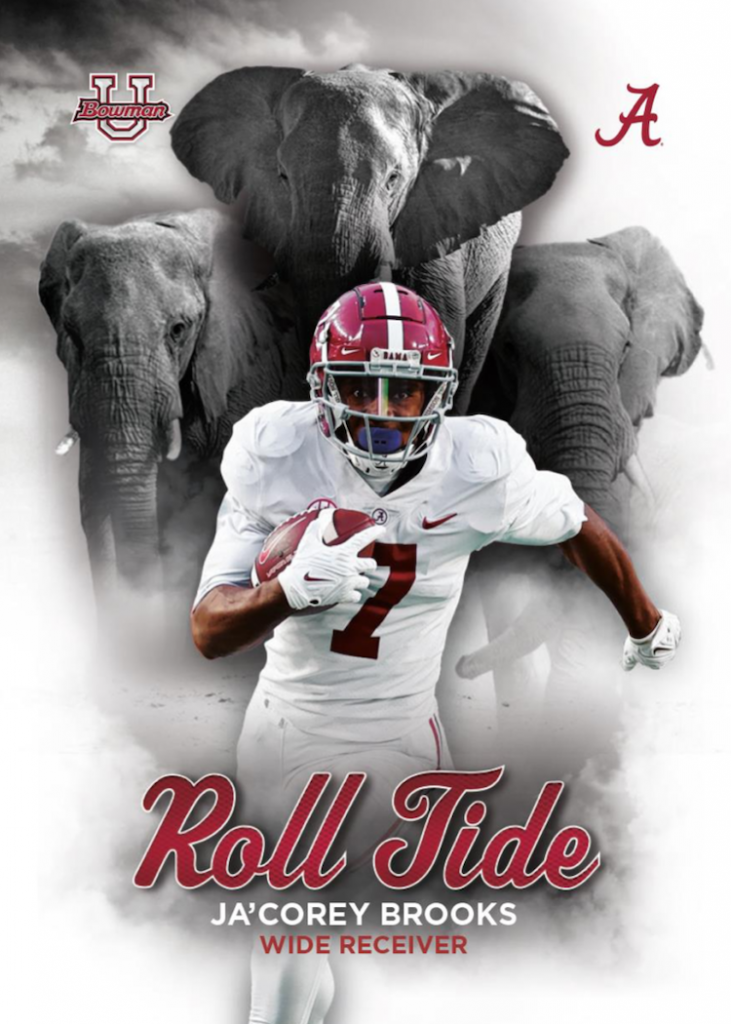 First Buzz 2023 Bowman University Alabama Football cards / Blowout Buzz