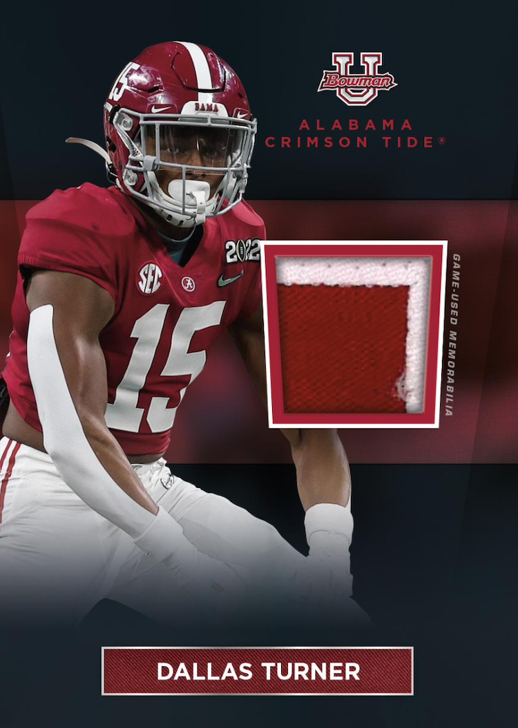 First Buzz 2023 Bowman University Alabama Football cards / Blowout Buzz