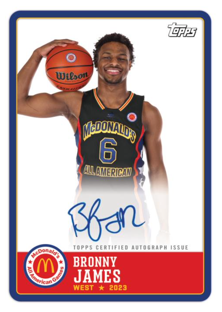 LeBron James's Son Bronny Debuts McDonald's All American Game Jersey