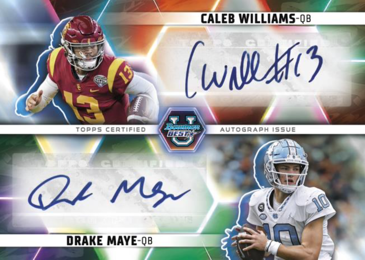 First Buzz 2023 Bowman University Best football cards / Blowout Buzz